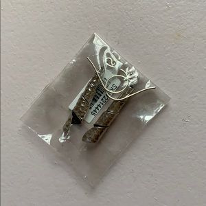 Sterling hammered spiral earrings NWT